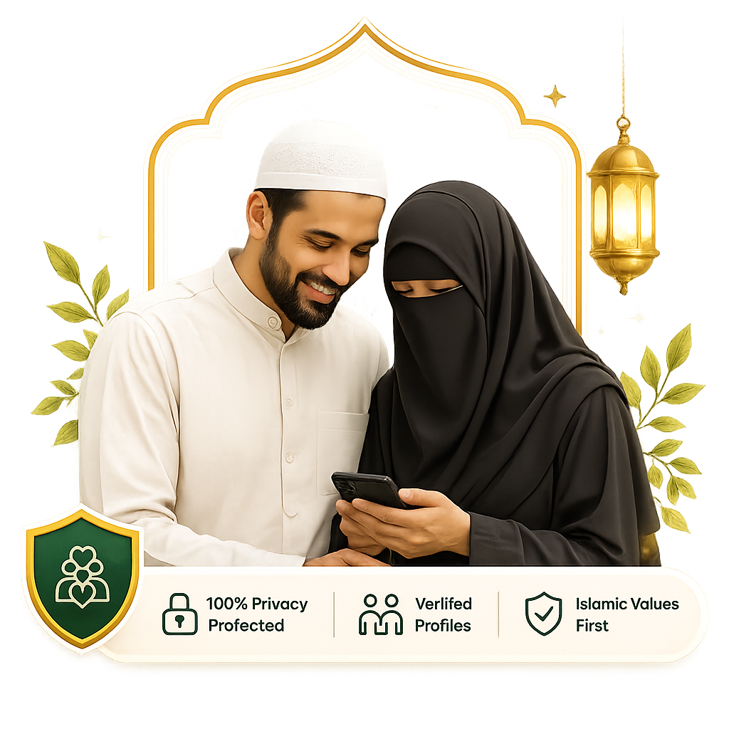 Muslim Family Illustration
